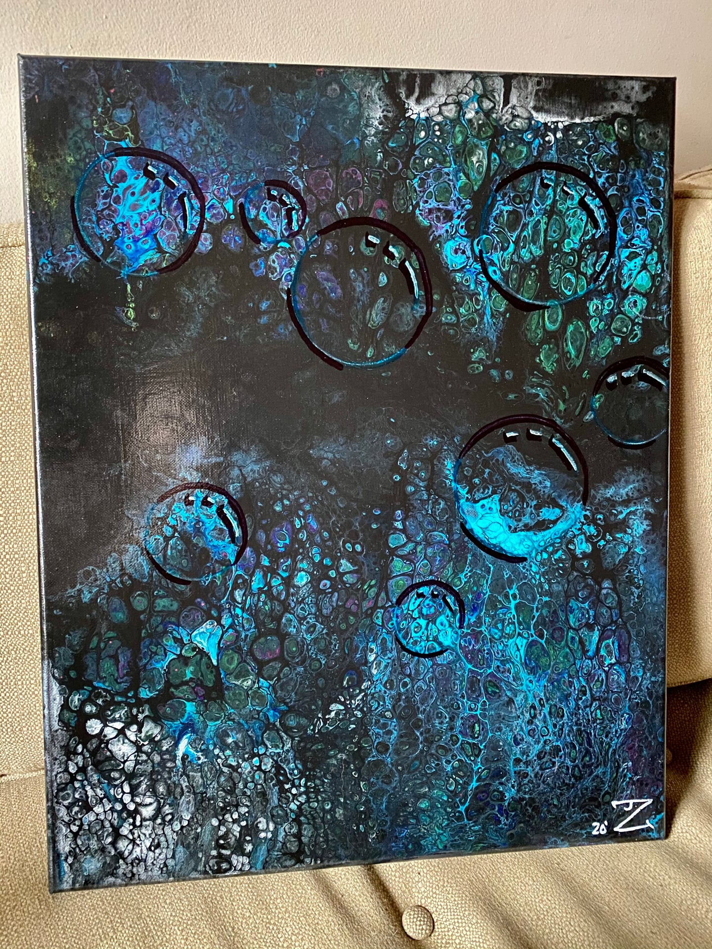 “Show Me Bubbles” Painting