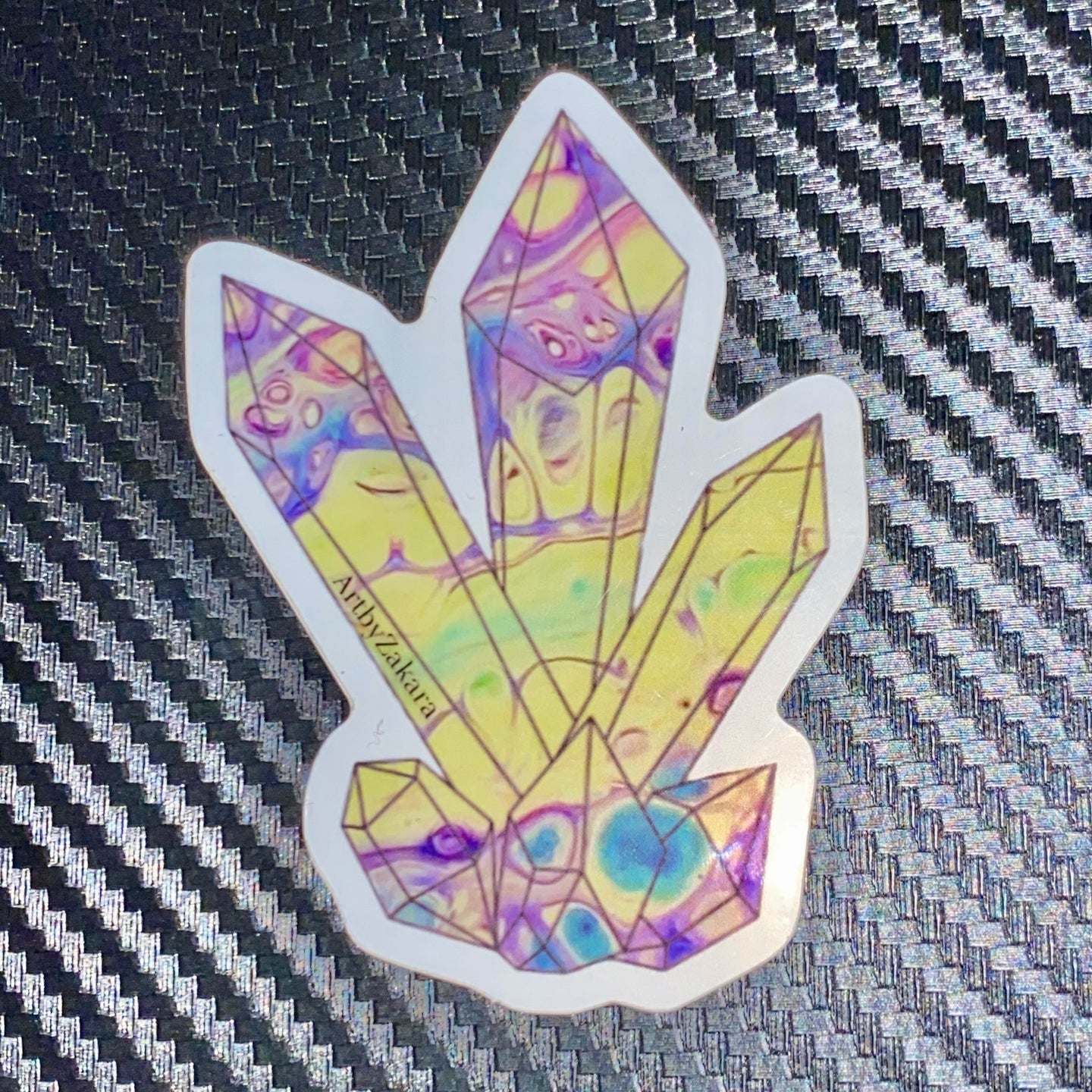 “Crystal Drip” Sticker